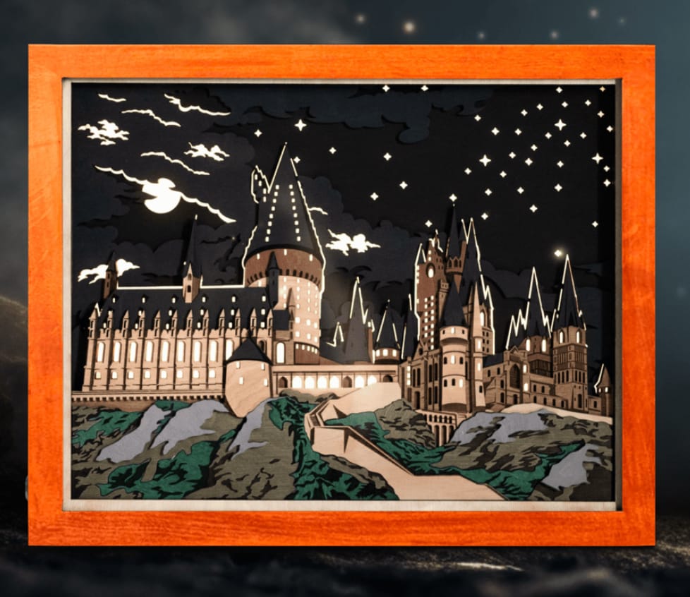 Customer photo review of HOGWARTS™ 3D WOOD ART