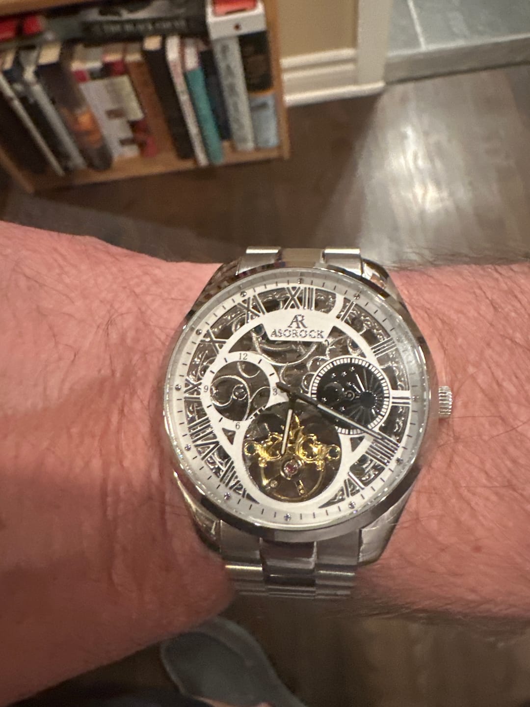 Customer photo review of silver/white Villa Automatic Tourbillon
