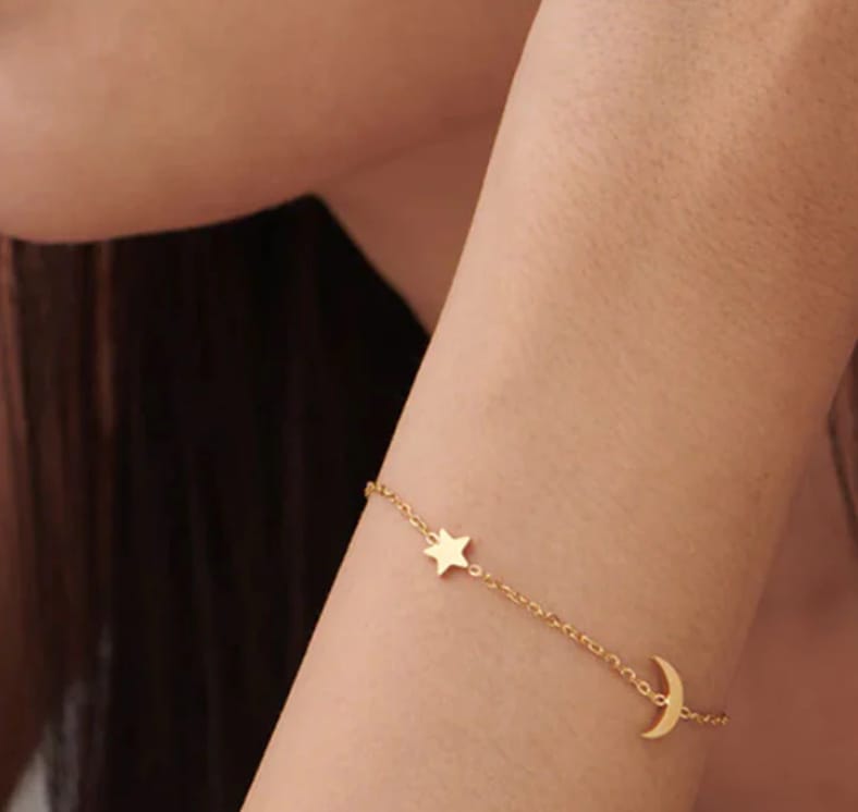 Customer photo review of Star Moon Bracelet