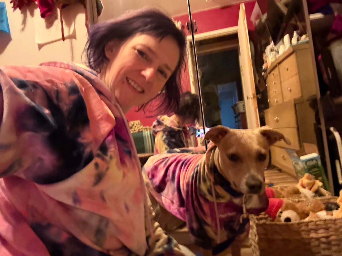 Customer photo review of Velvet Human Hoodie - Berry Lemonade