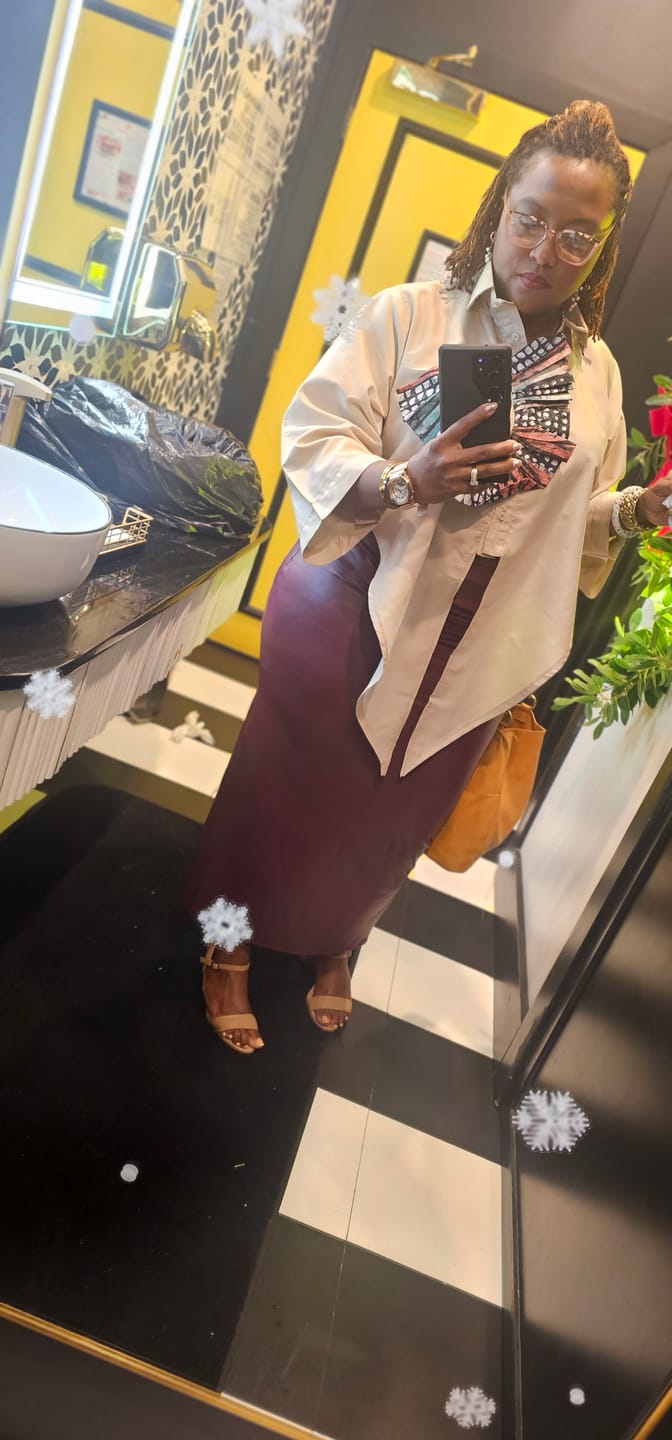 Customer photo review of Untouchable Adire Shirt