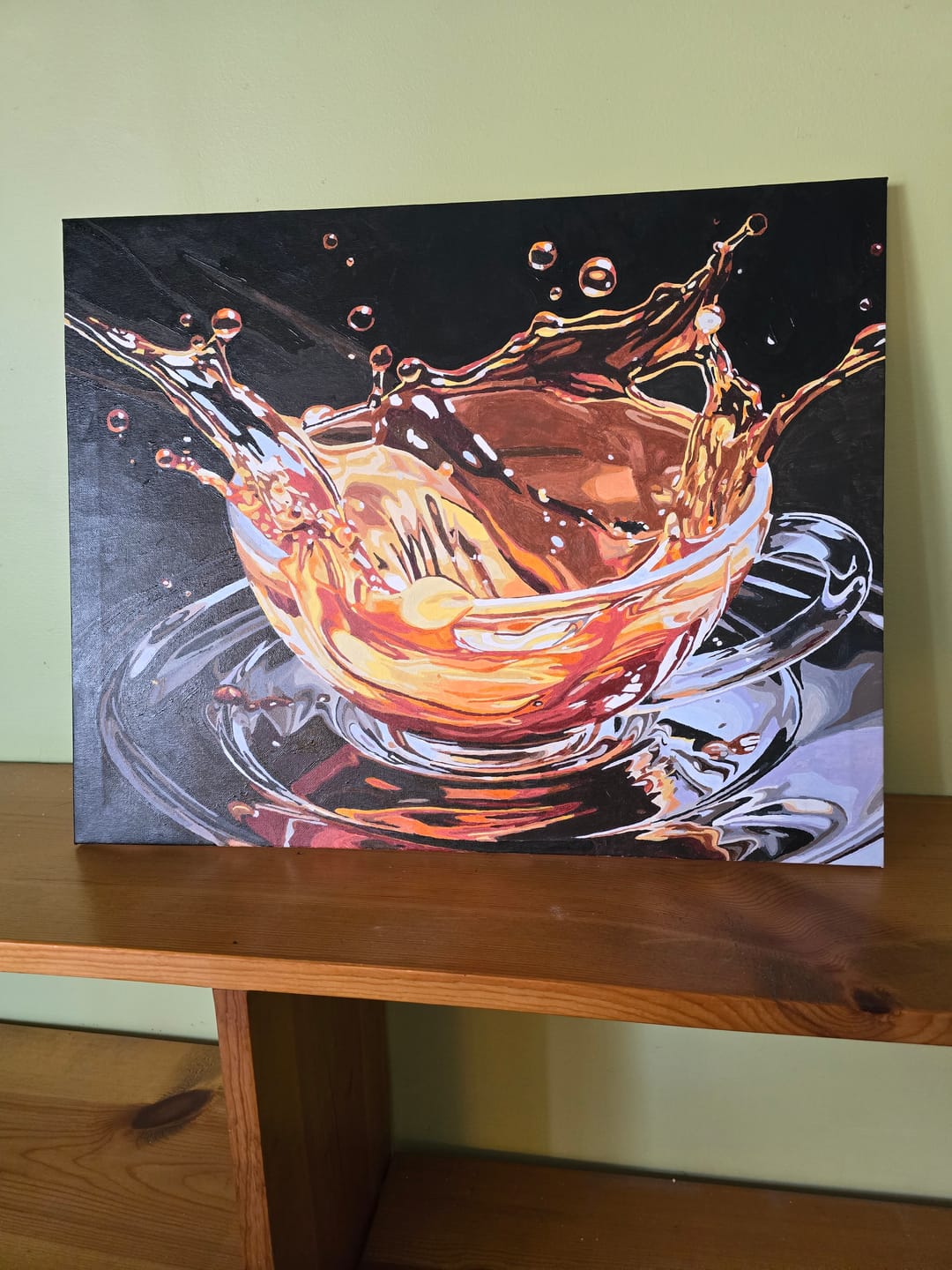 Customer photo review of Coffee Splash Abstract