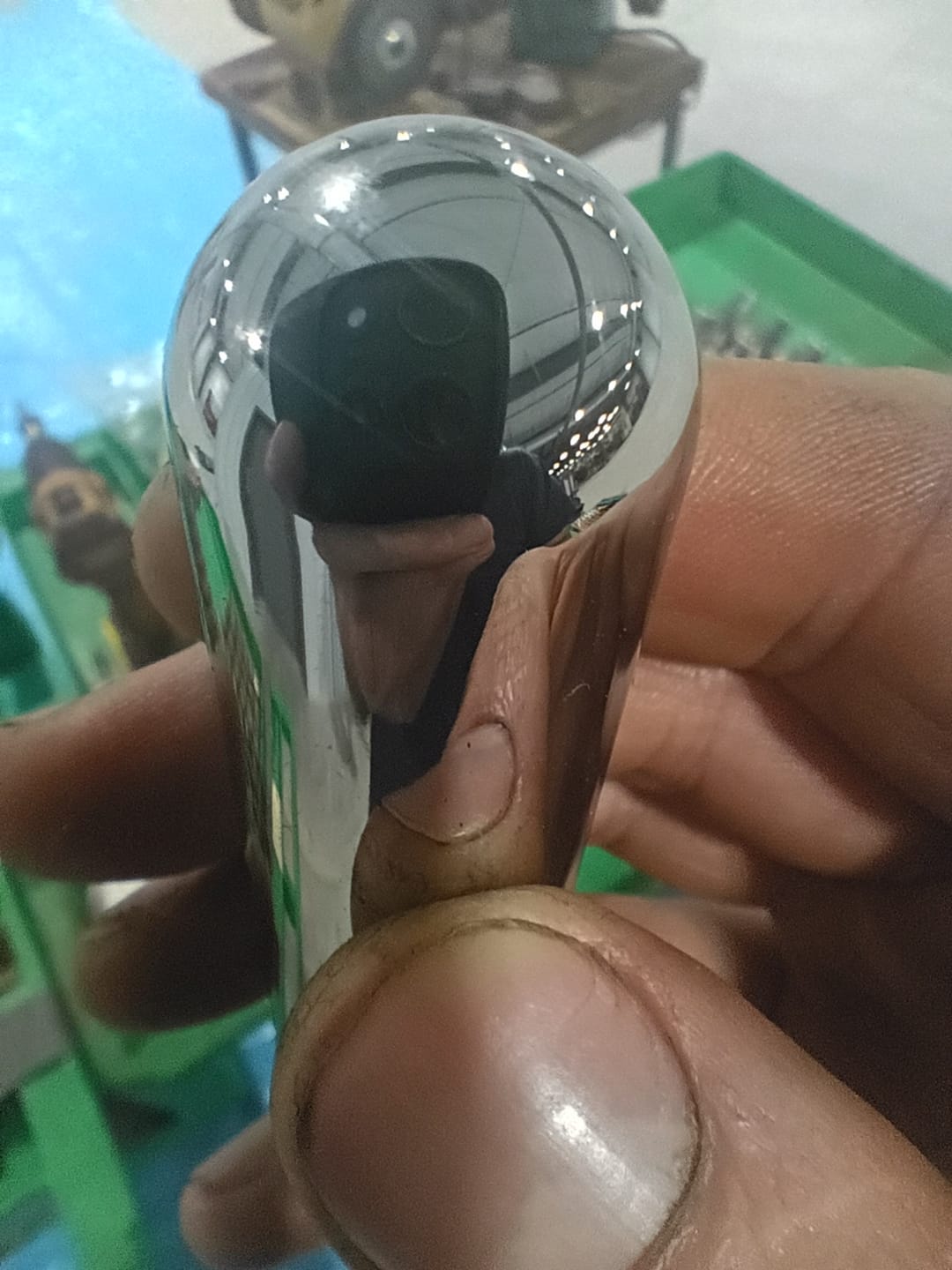Customer photo review of 8" X 5/8 Arbor Mill Treated Airway Buffing Wheels