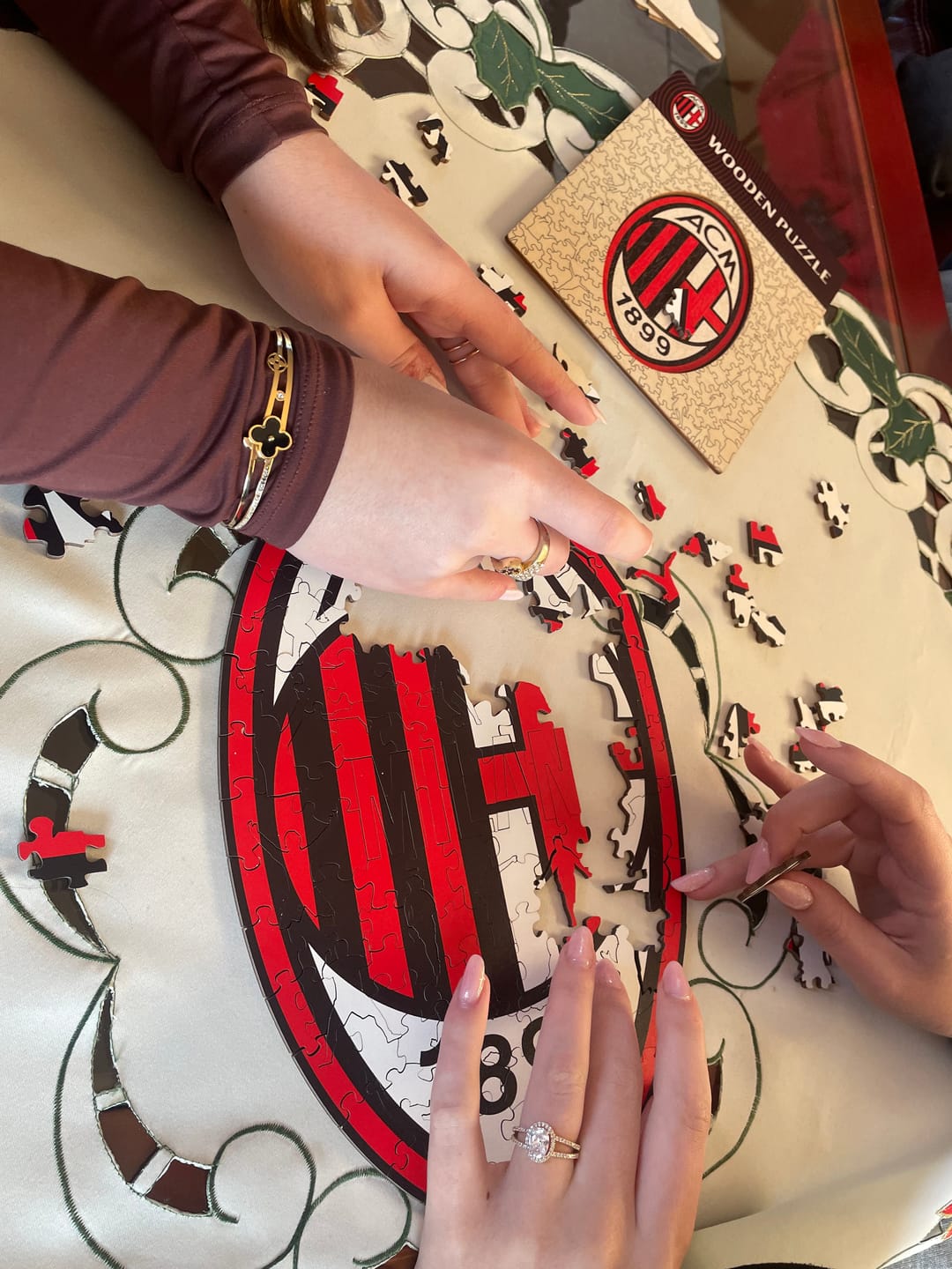 Customer photo review of AC Milan® Logo - Wooden Puzzle