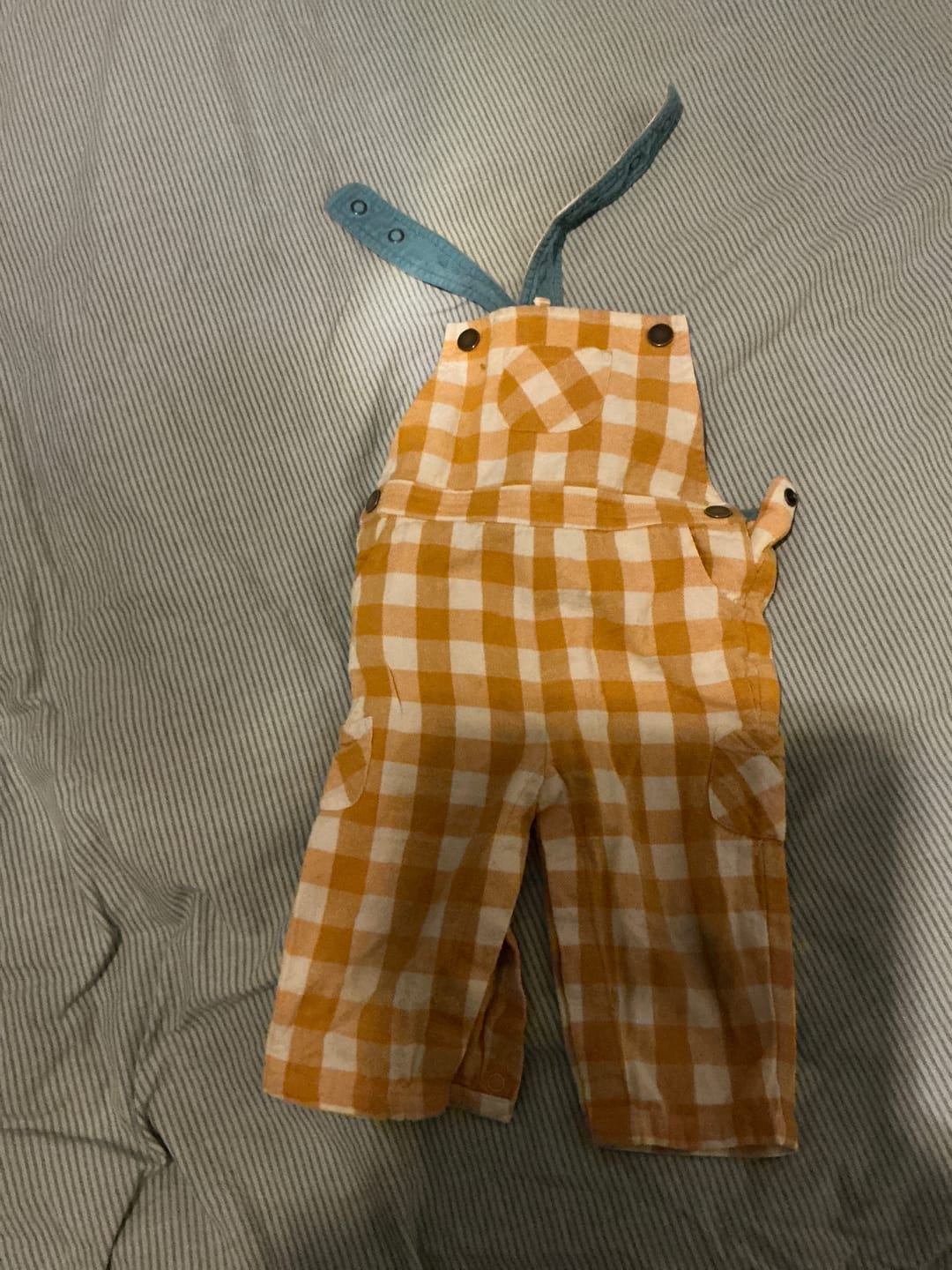 Customer photo review of Golden Check Classic Dungarees