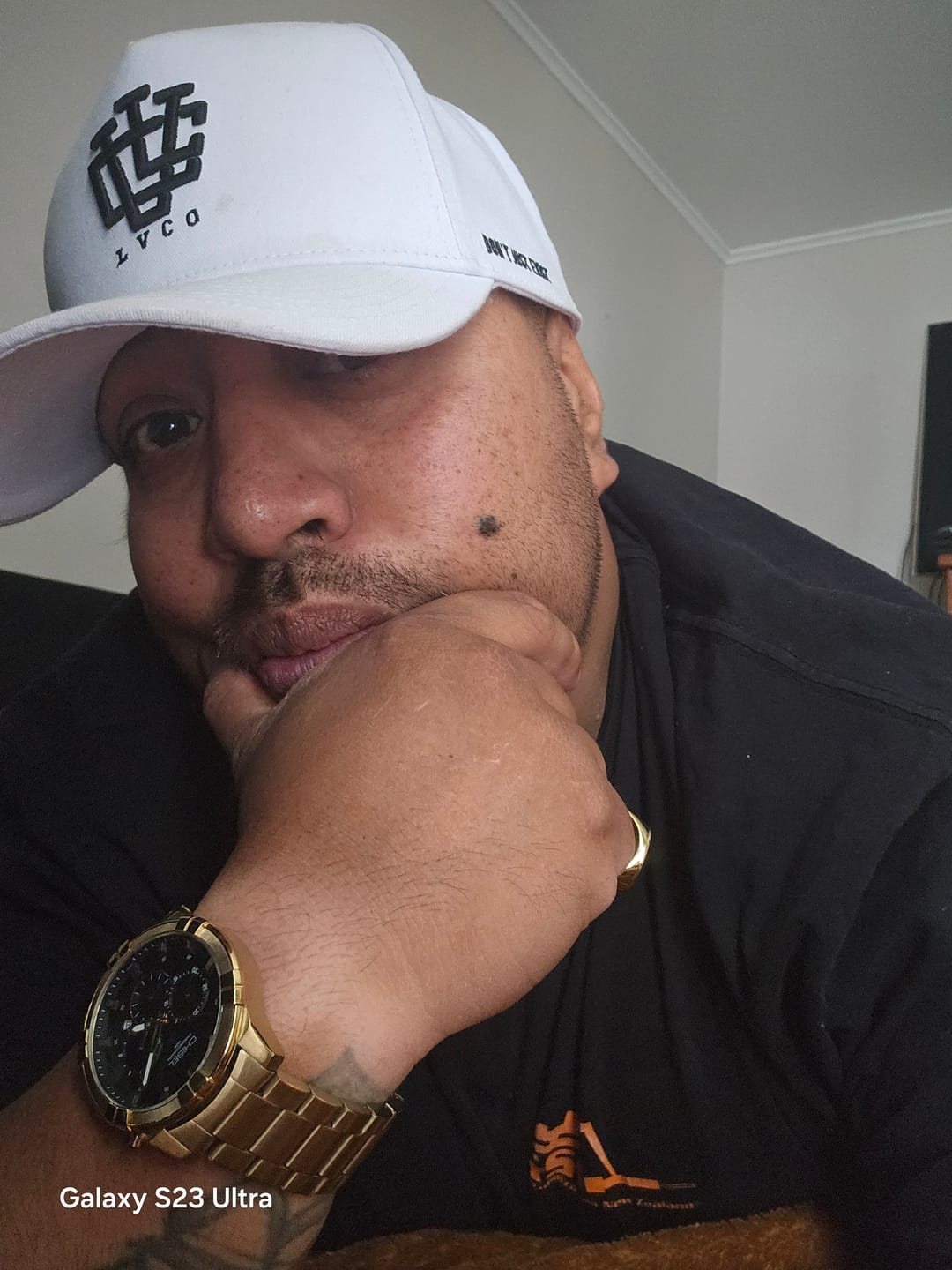 Customer photo review of LVCO "White" A-Frame Snapback