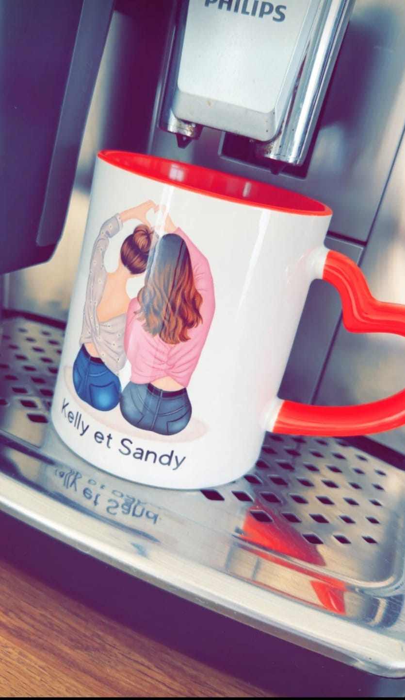 Customer photo review of Mug Personnalisé - Meilleures Amies