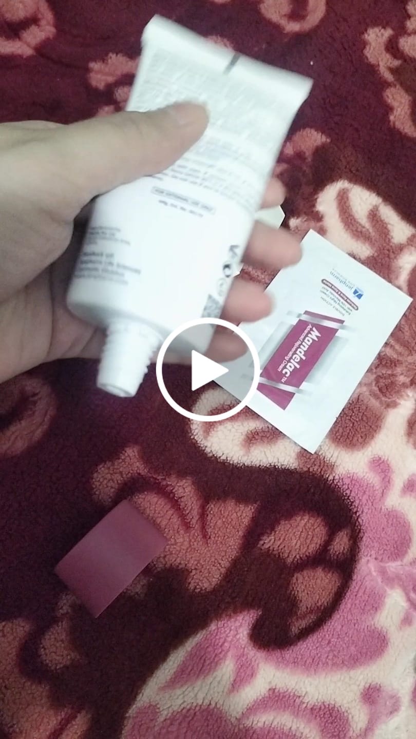 Customer video review of MandelAC Cream