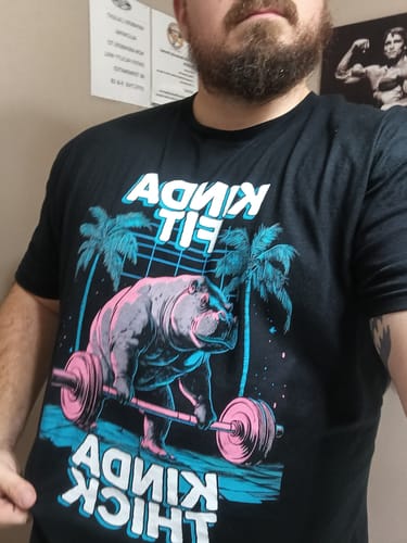 Customer photo review of Kinda Fit, Kinda Thick T-Shirt