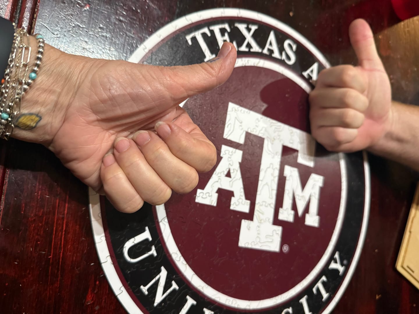 Customer photo review of Texas A&M University - Wooden Puzzle