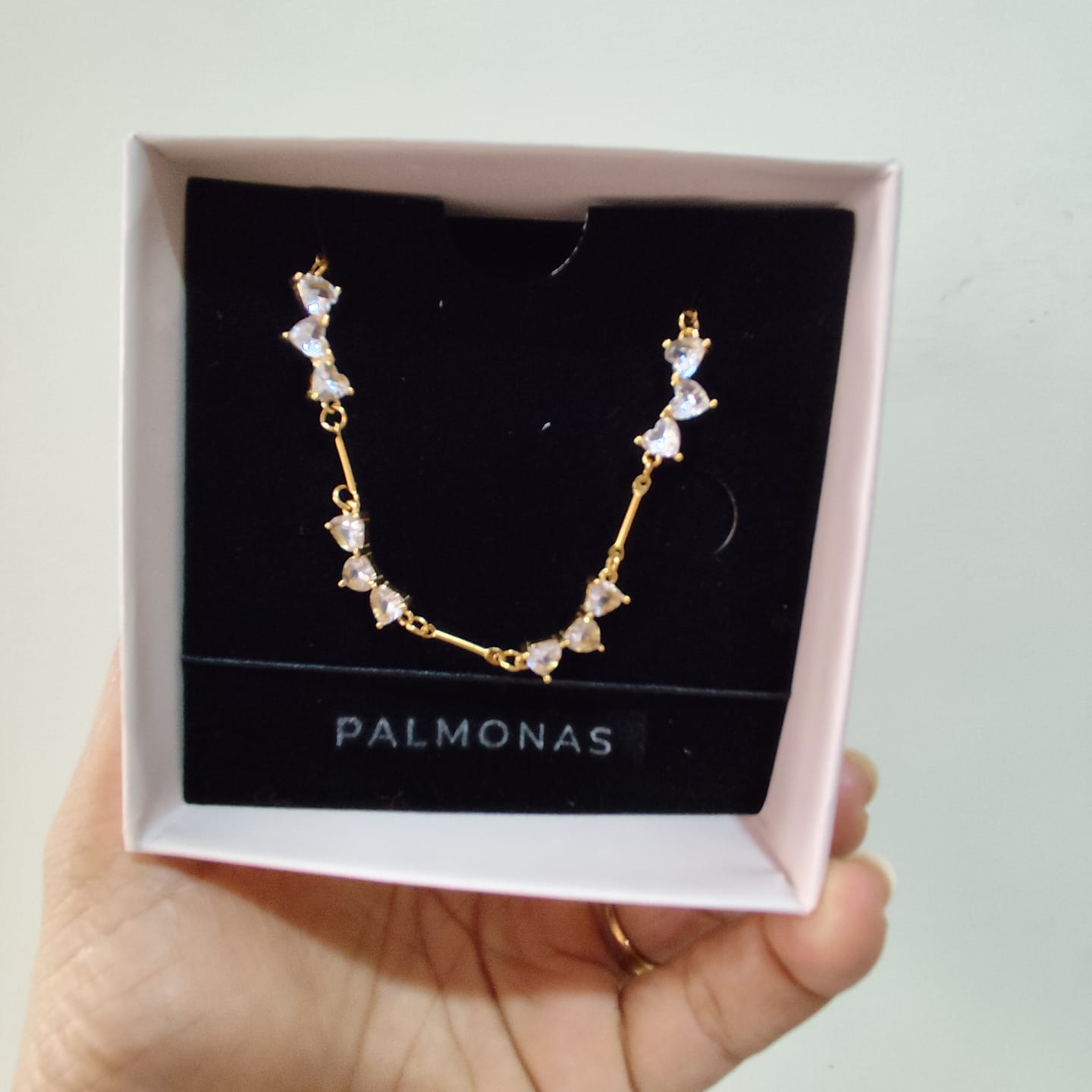 Customer photo review of Floral Vine Pearl Necklace