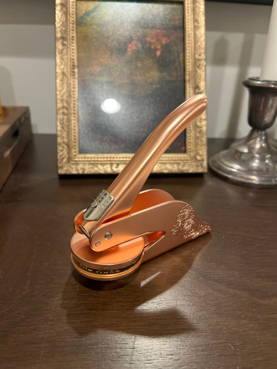 Customer photo review of Custom Book Embosser