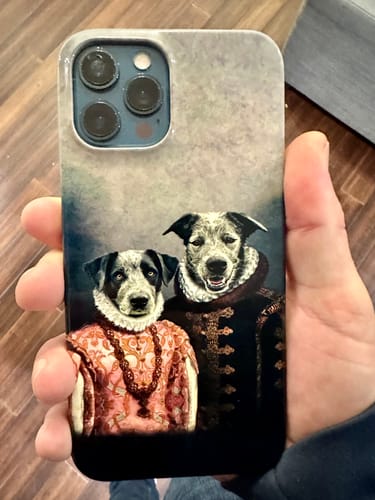 Customer photo review of 'Duke and Archduchess' Personalized 2 Pet Phone Case
