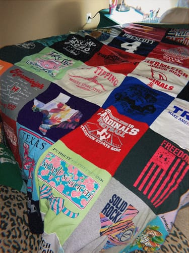 Customer photo review of Classic T-Shirt Blanket