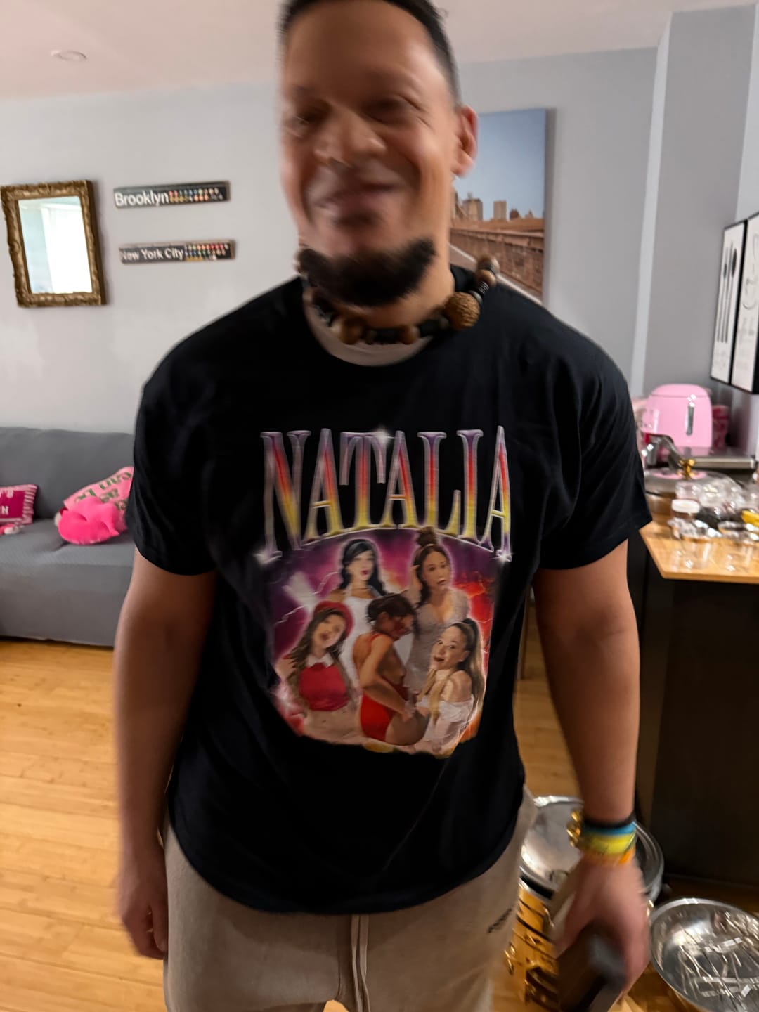 Customer photo review of Custom Vintage Girlfriend Shirt