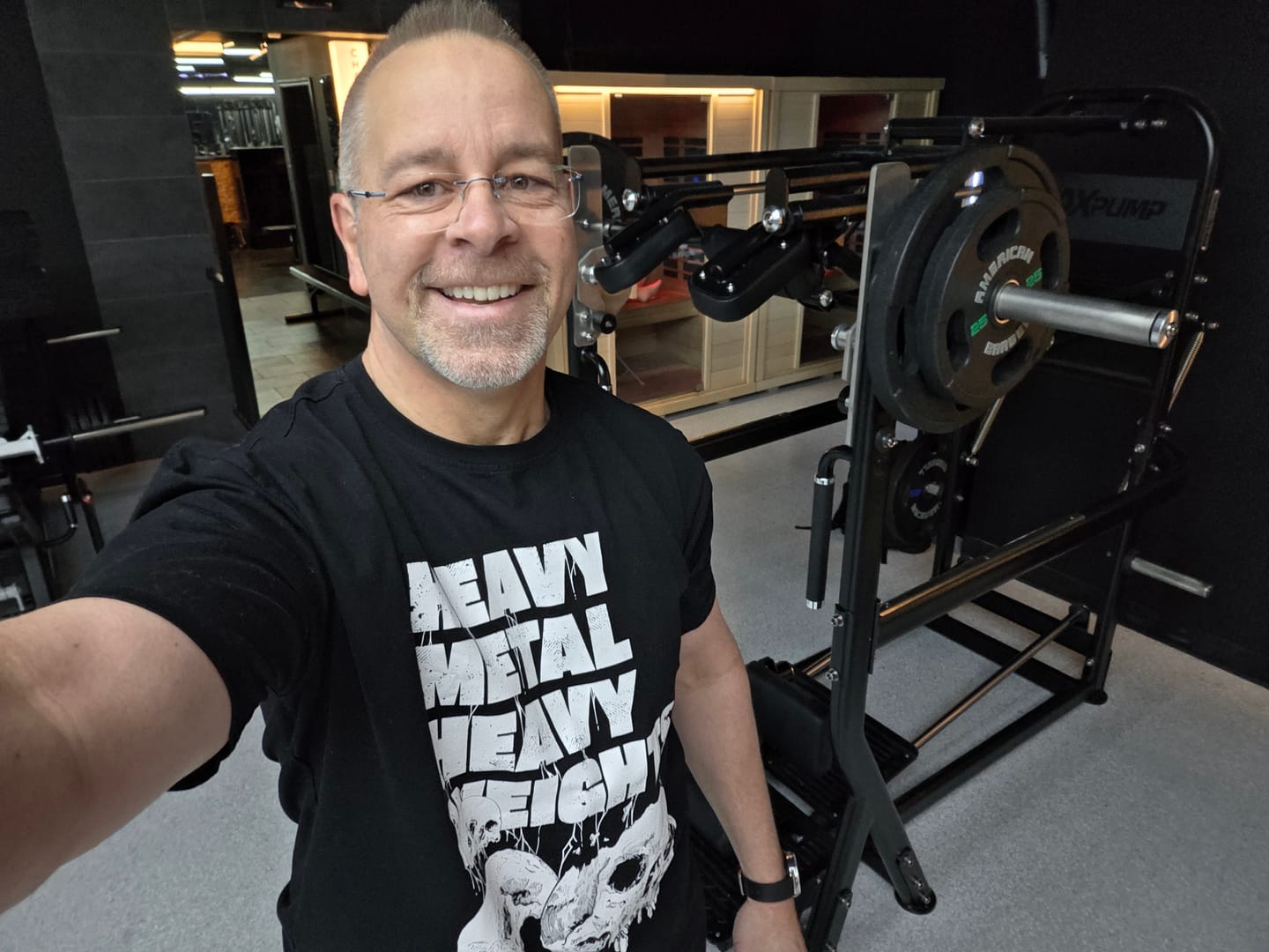 Customer photo review of Heavy Metal Fitted Tee