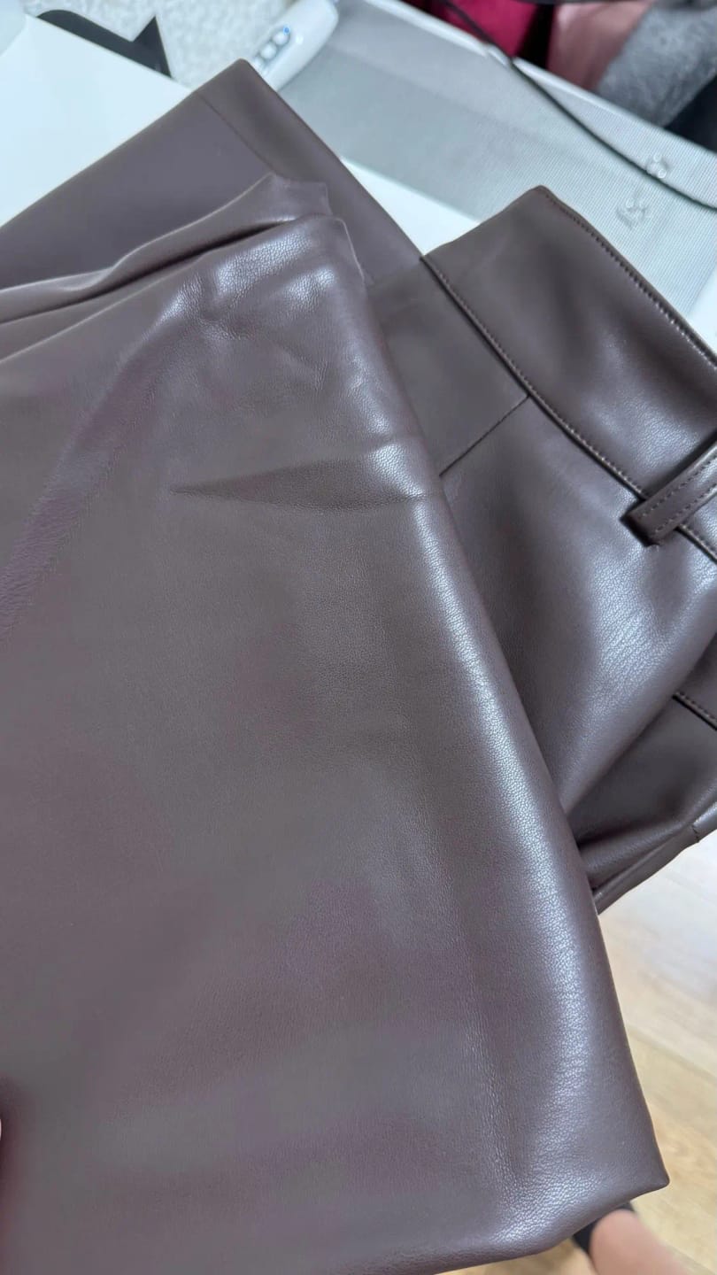 Customer photo review of Adriana Classic Leather Pants