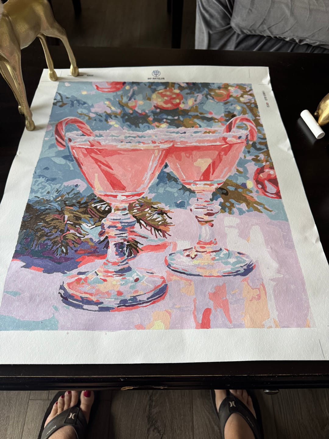 Customer photo review of Christmas Punch | Paint by Number