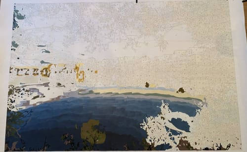 Customer photo review of Custom Landscape Paint By Numbers