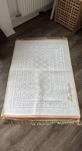 Customer photo review of PRAYERMAT PERSONALIZED