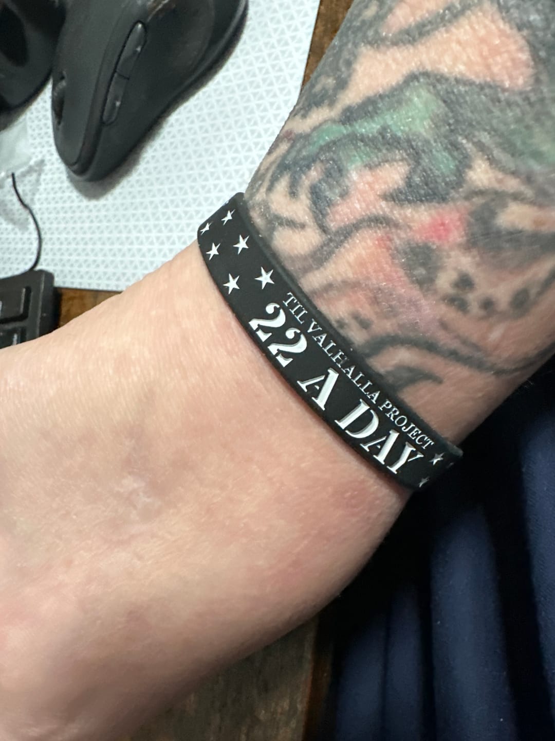 Customer photo review of 22 A Day - Silicone Bracelet