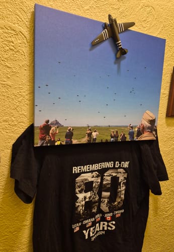 Customer photo review of Remembering D-Day 2024 - 80th Anniversary Memorial T-Shirt