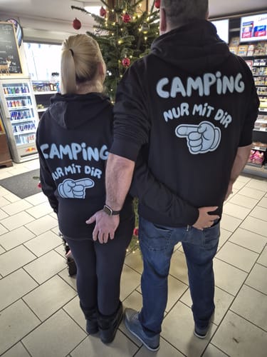 Customer photo review of Nur mit dir links - Rückendruck | Premium Hoodie unisex