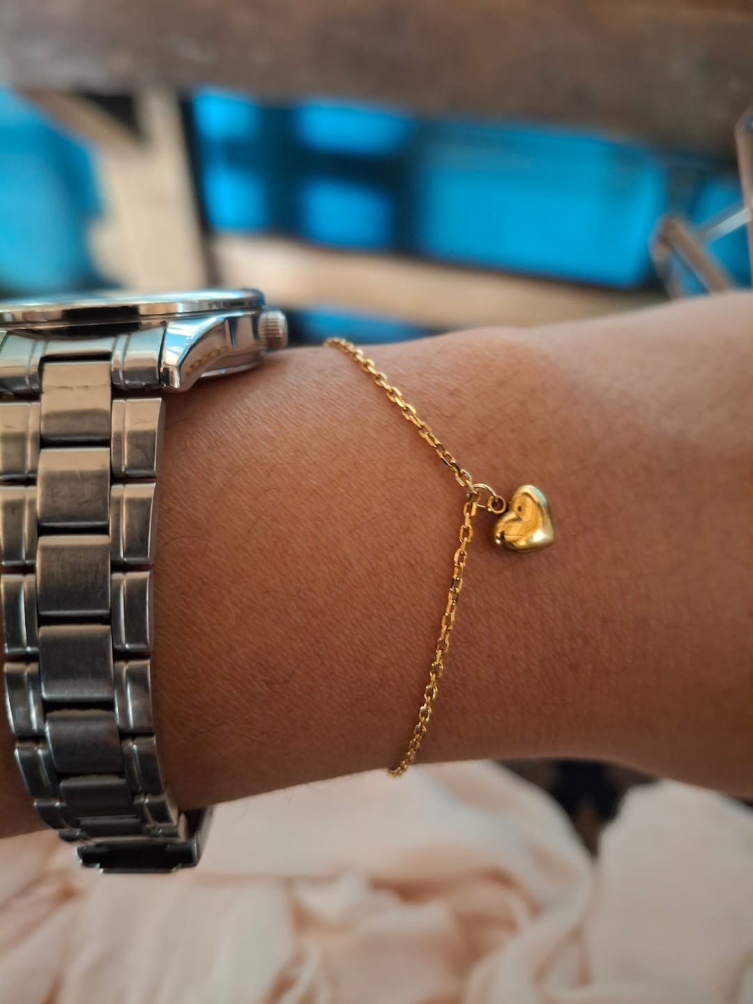 Customer photo review of Cute Heart Bracelet