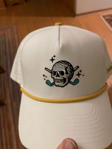 Customer photo review of Retro Tattoo Hat White
