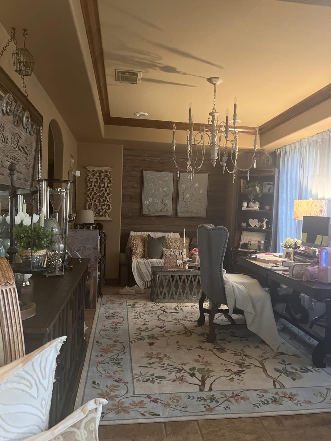 Customer photo review of Floral Vine Rug