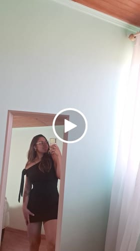 Customer video review of VESTIDO ISABELLA NEGRO
