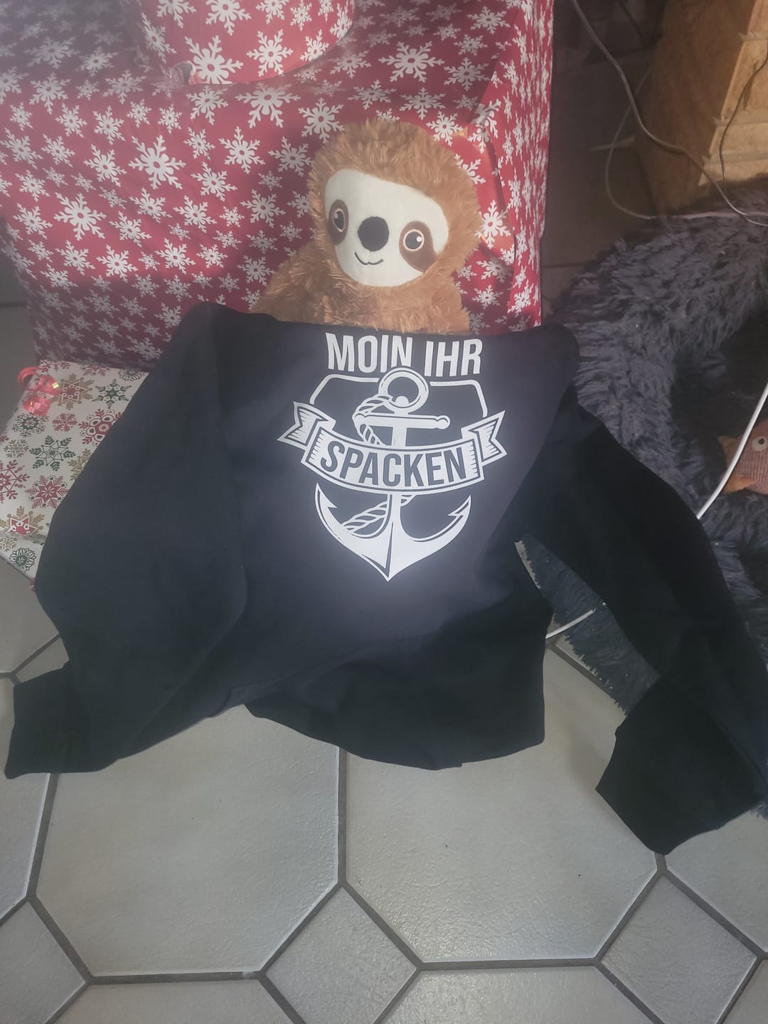 Customer photo review of Moin ihr Spacken 2 · Unisex Bio Hoodie