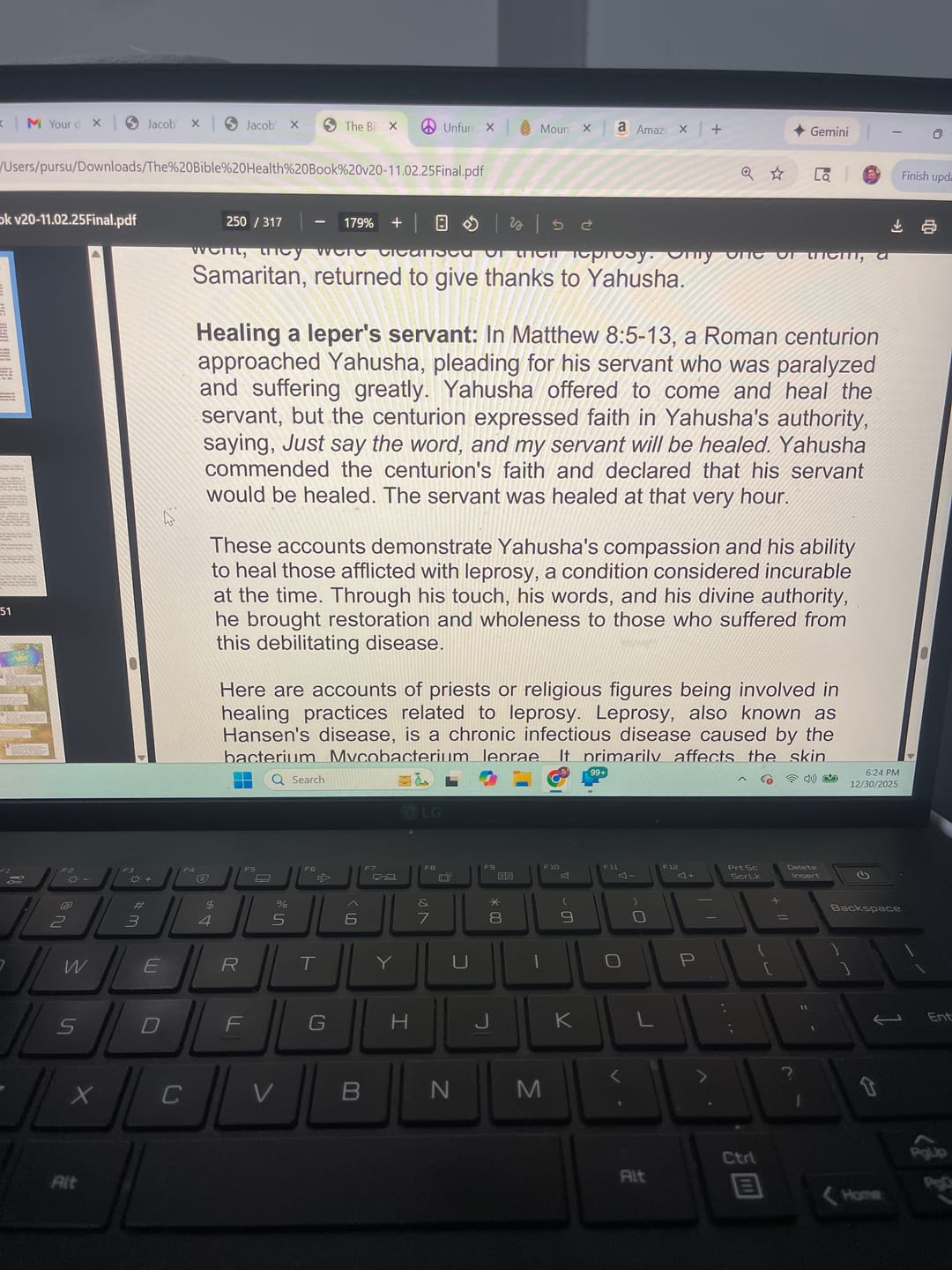 Customer photo review of Health Bible (Digital Edition)