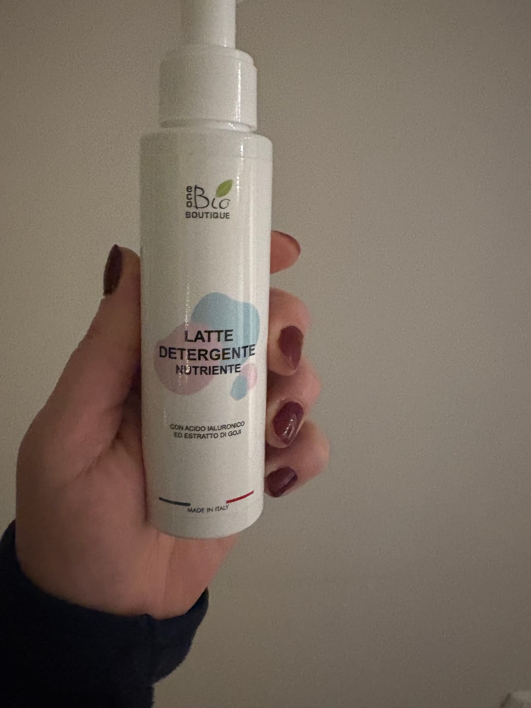 Customer photo review of Latte Detergente Nutriente