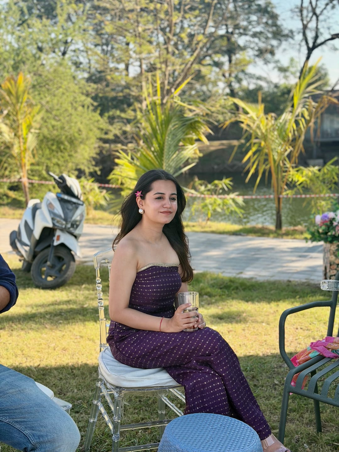 Customer photo review of Mastaani Peak Purple Jumpsuit