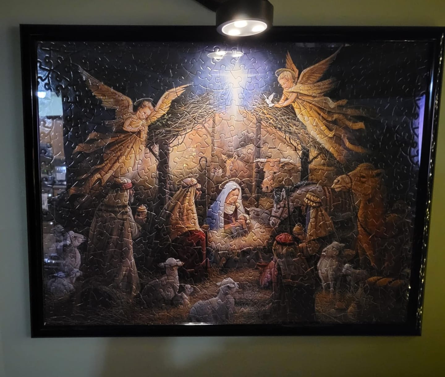 Customer photo review of LightsCordless™ Rechargeable Picture Light - Illuminate Your Art Wirelessly