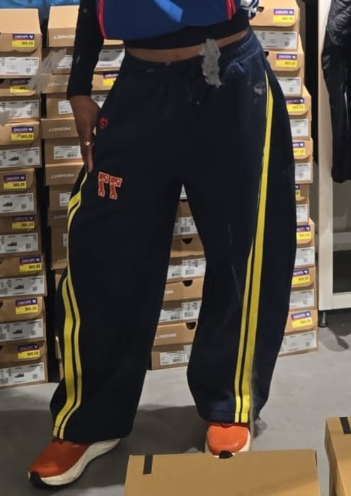 Customer photo review of Aelfric Eden Stripe Baggy Barrel Sweatpants