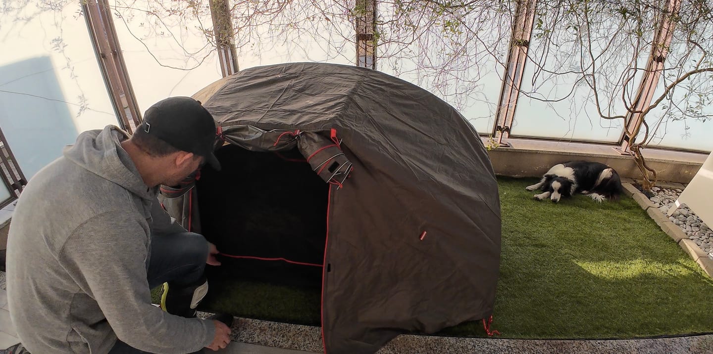 Customer photo review of ADVTent - Adventure Motorcycle Tent