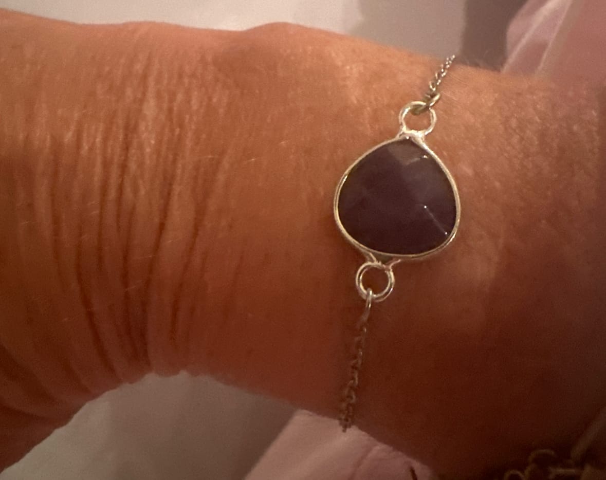 Customer photo review of Amethyst Armband - Perlenanhänger S925 Silber