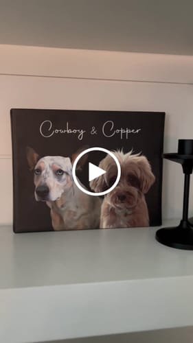Customer video review of Pet Art Canvas Wrap