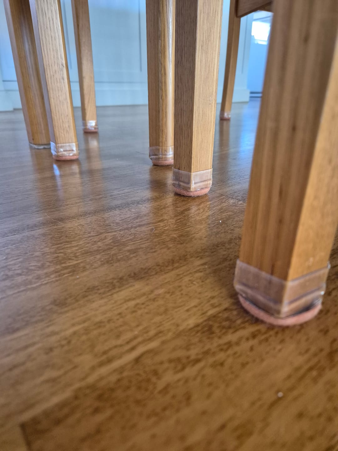 Customer photo review of Groovy Flex Silicone Felt Chair Leg Protectors | Stretchy Edition
