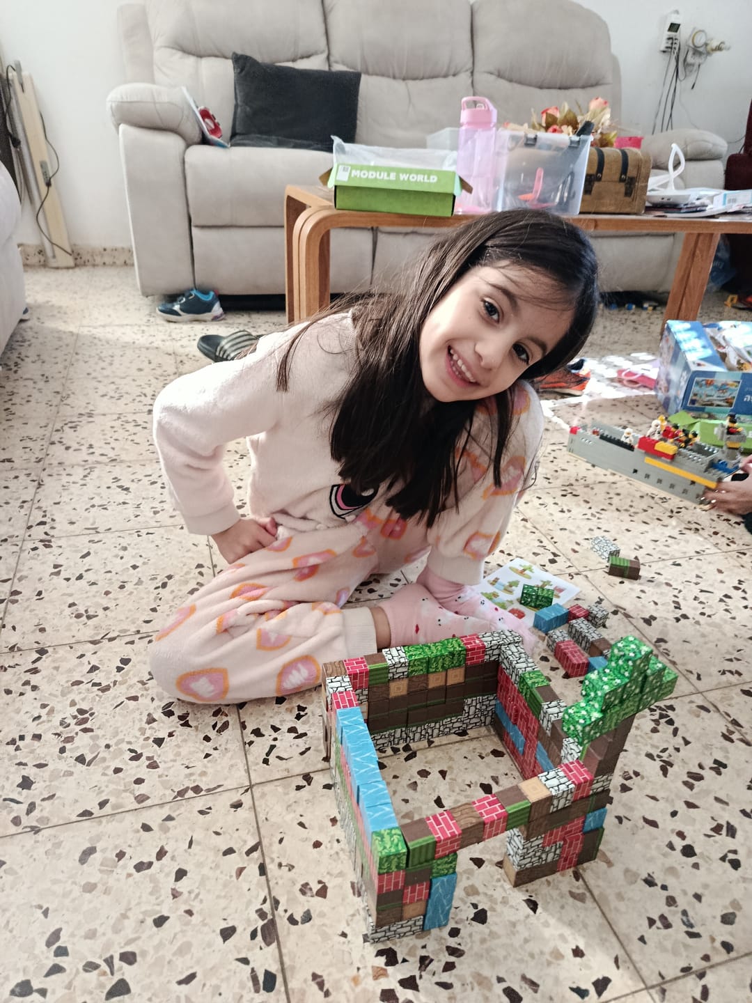Customer photo review of מיינקראפט - משחק מגנטים איכותי - 100 חלקים