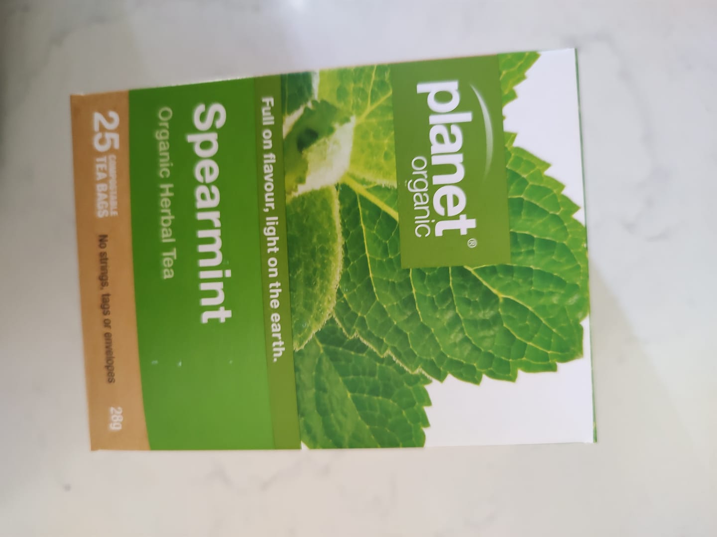 Customer photo review of Spearmint 25 Teabags - Certified Organic
