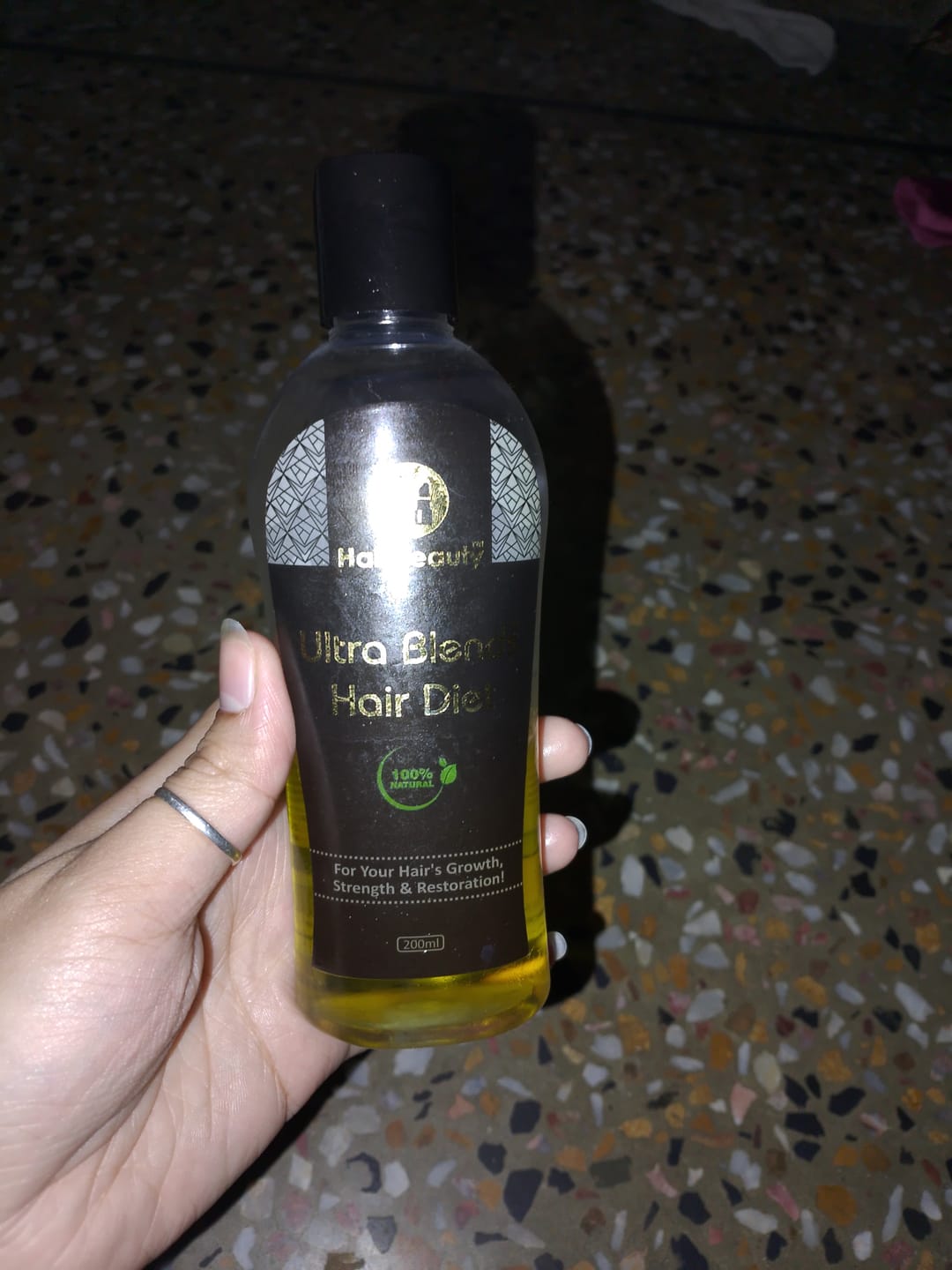 Customer photo review of Ultra Blends Hair Diet Oil