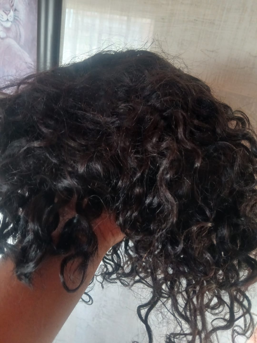 Customer photo review of Brandy Water Wave Fringe 10"