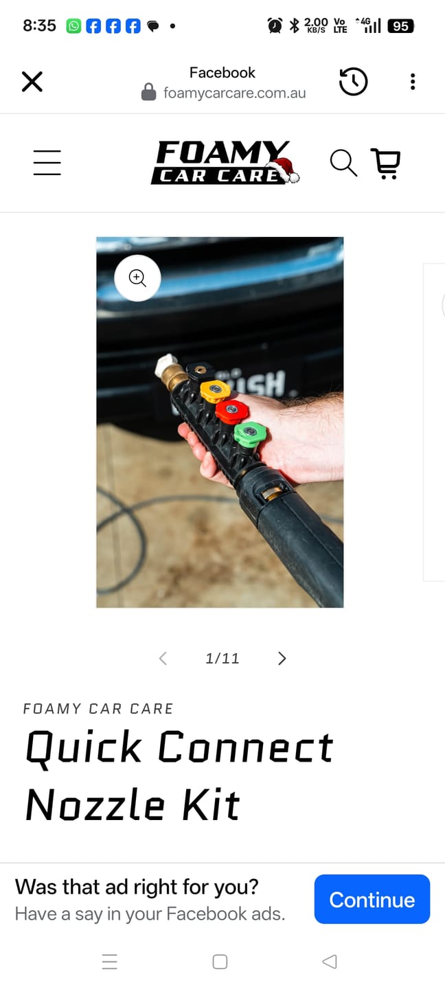 Customer photo review of Quick Connect Nozzle Kit