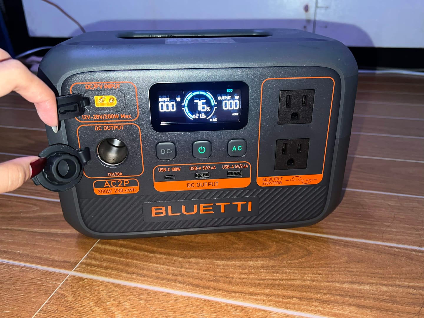 Customer photo review of BLUETTI AC2P 300W Portable Power Station | 230Wh LiFePO₄ Battery for Travel, Camping, Emergency Backup | Fast Charging | 5-Year Local Warranty