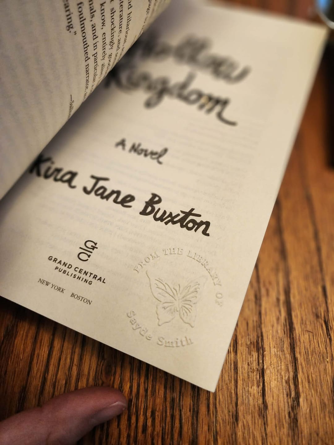 Customer photo review of Custom Book Embosser