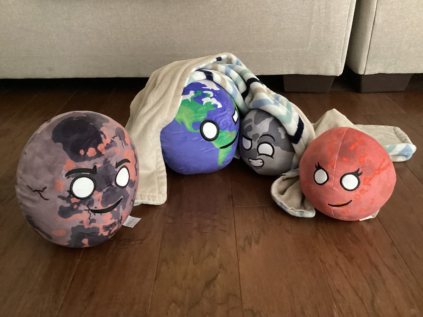 Customer photo review of The SolarBalls Earth Plush