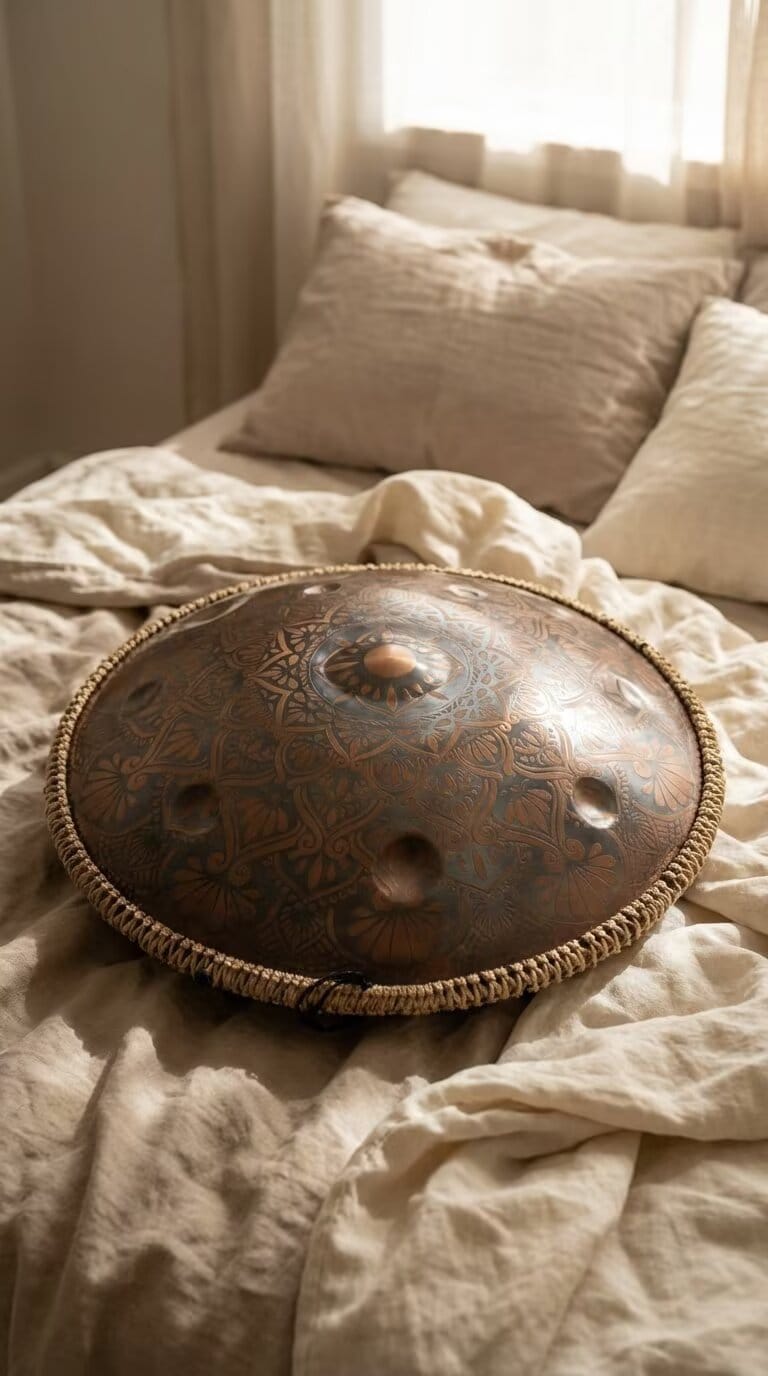 Customer photo review of Cosmos Handpan - Gerbera, 9/10/12 Notes in D Minor - Tambourine Gift Set